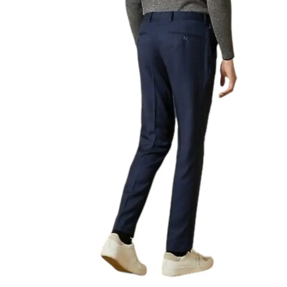Ted Baker Suit Pant And Jacket Endurance Wool Suit Birdseye Two Piece Set Blue